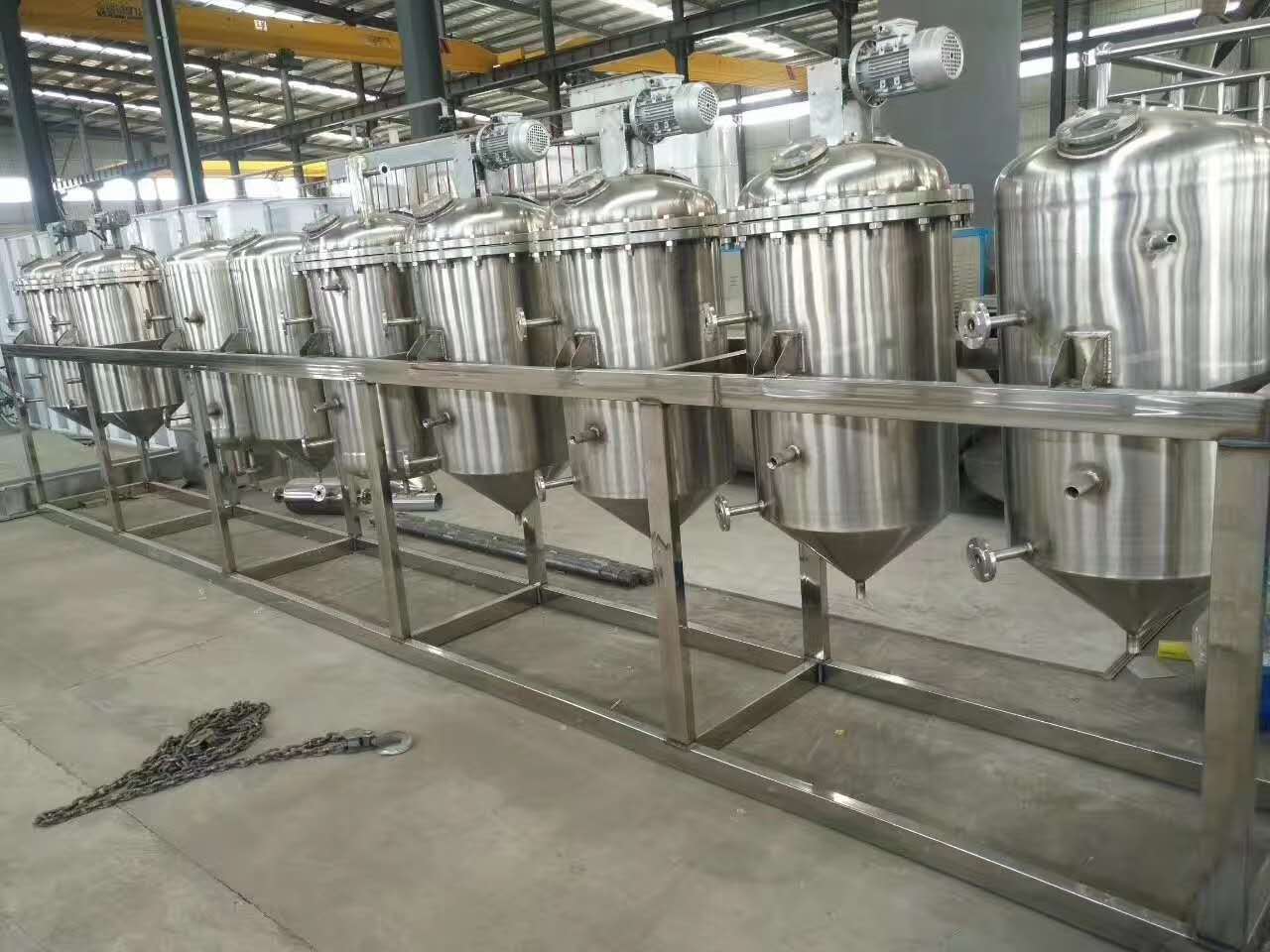 oil processing machine production line