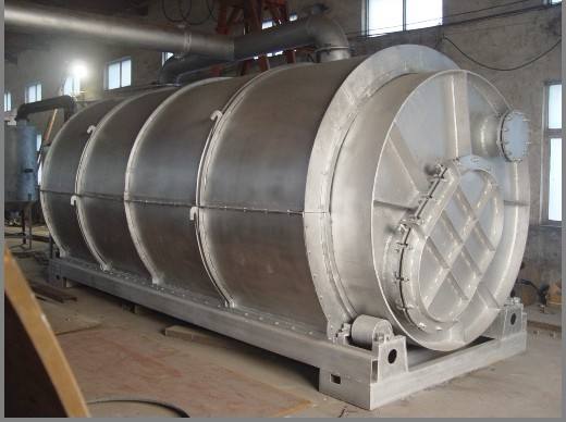 Waste tire refining equipment